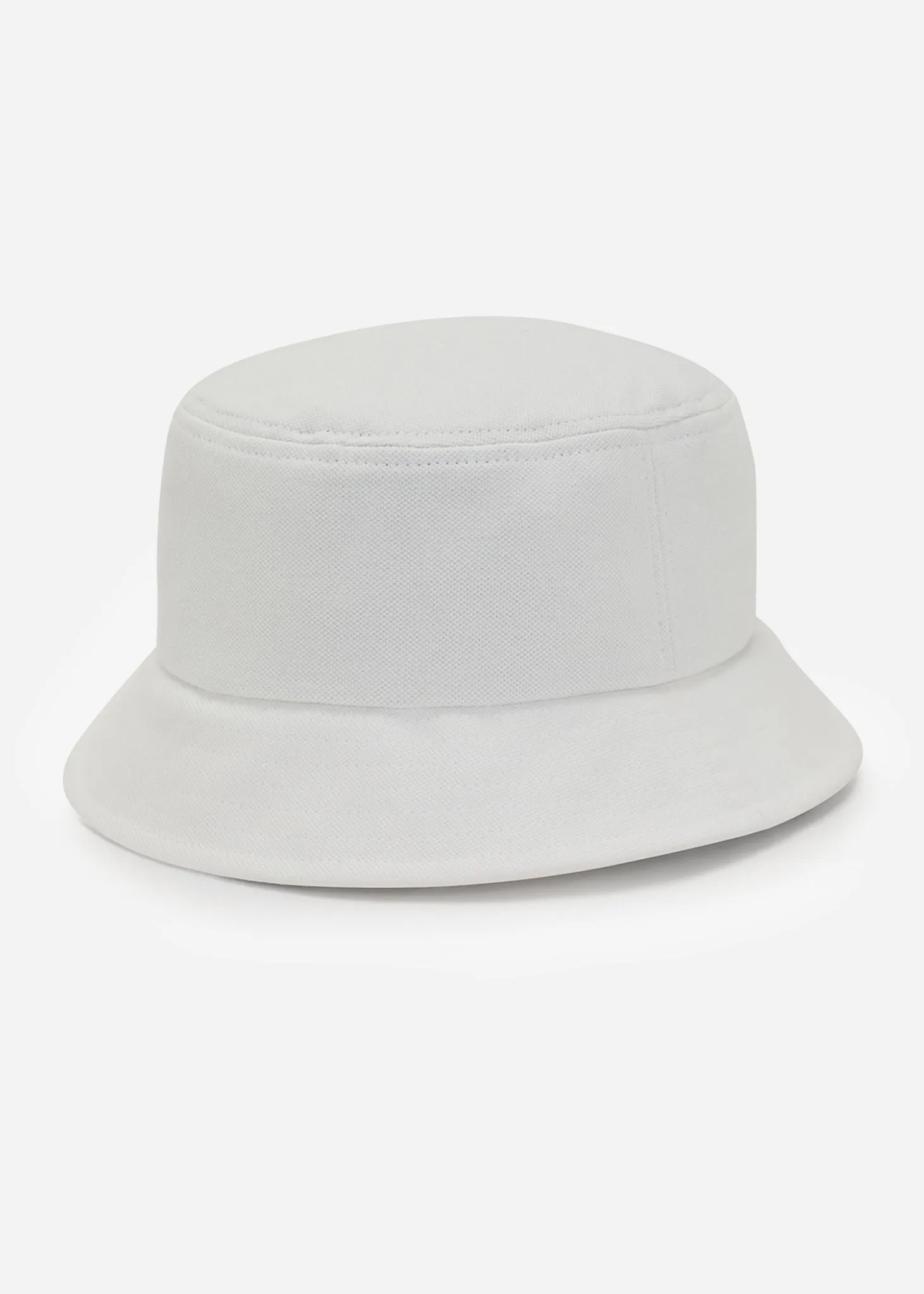 Pique bucket hat - snow white black