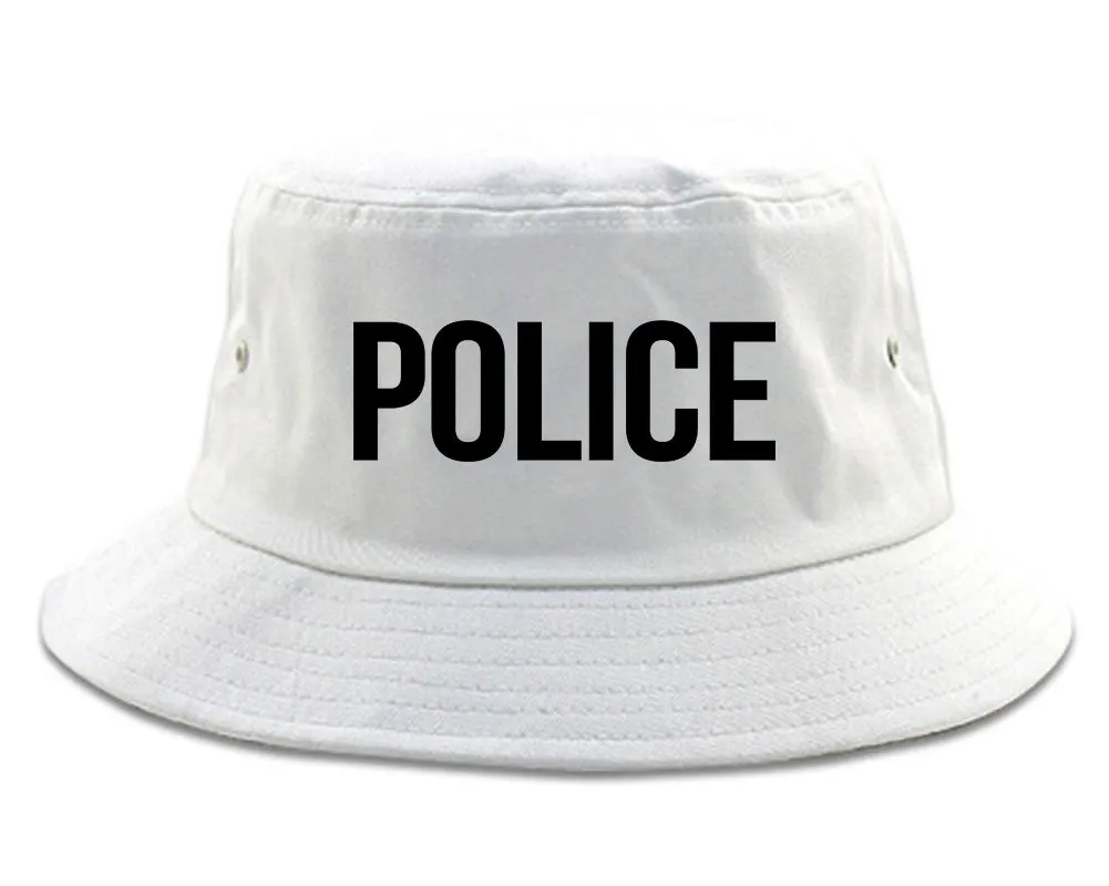 Police Uniform Cop Costume Mens Bucket Hat