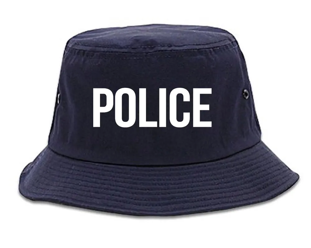 Police Uniform Cop Costume Mens Bucket Hat