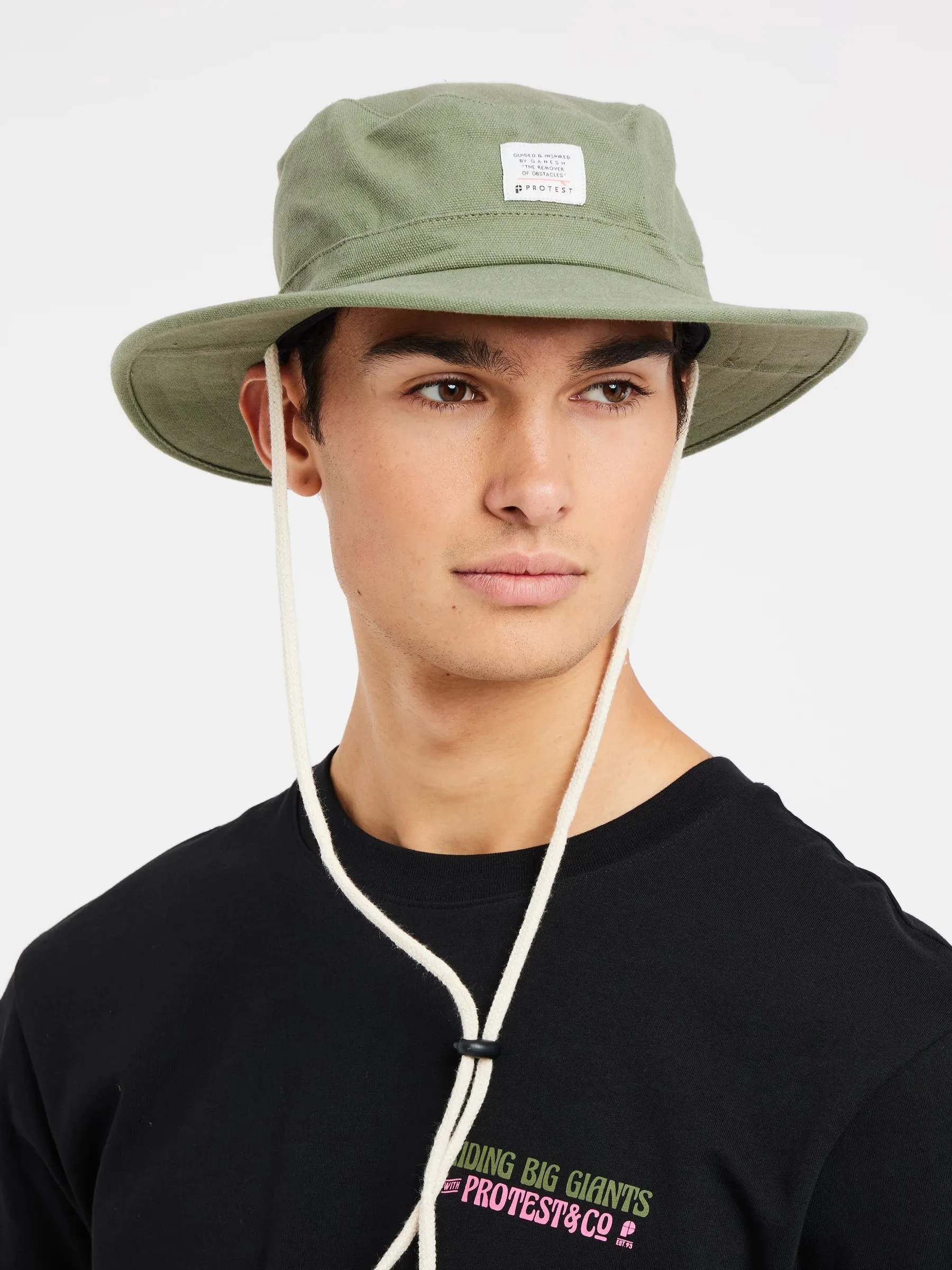 Protest PRTAMBURGH Wide Rim Bucket Hat - Green