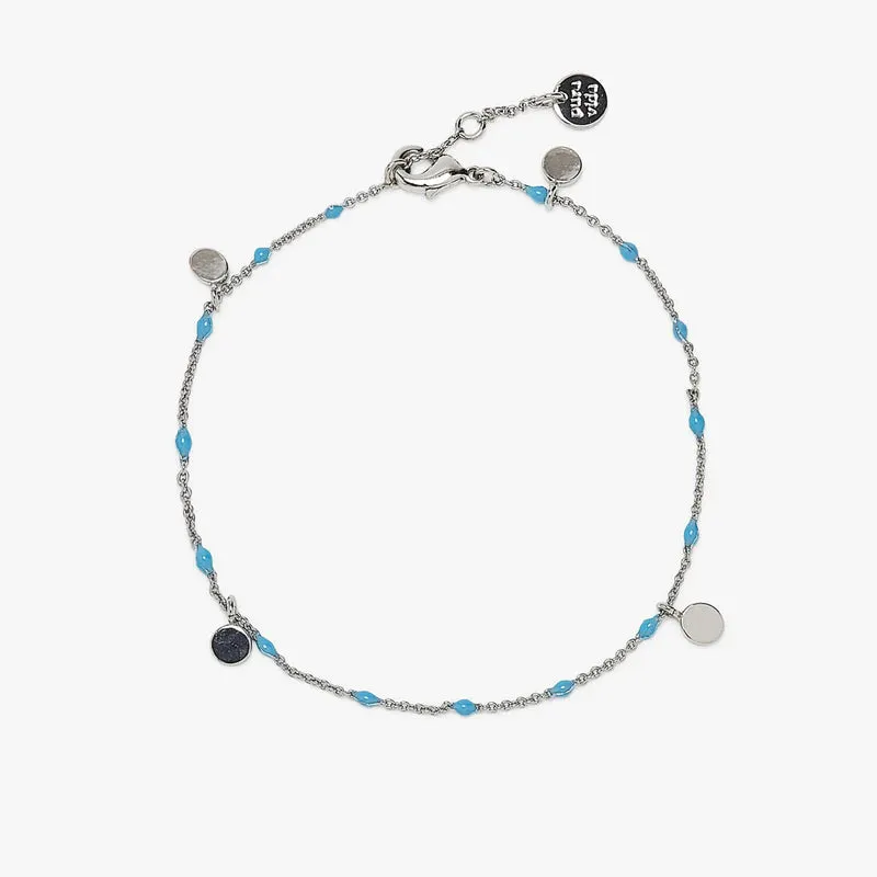 Pura Vida Mini Coin Beaded Anklet