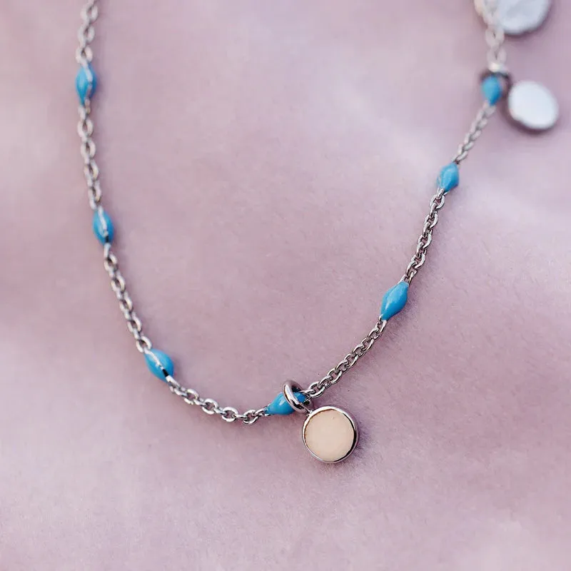 Pura Vida Mini Coin Beaded Anklet