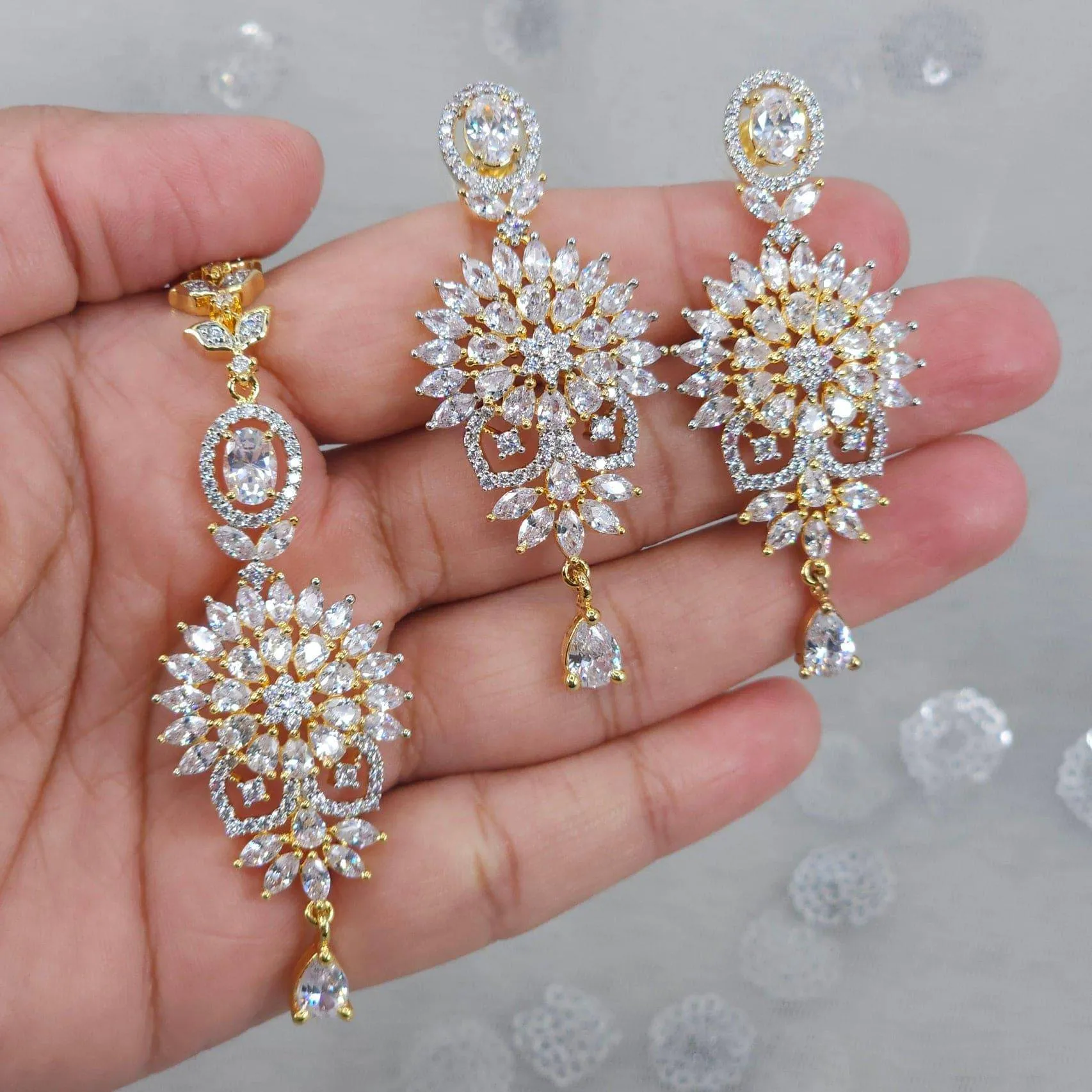 Rania AD Earrings Tikka Set