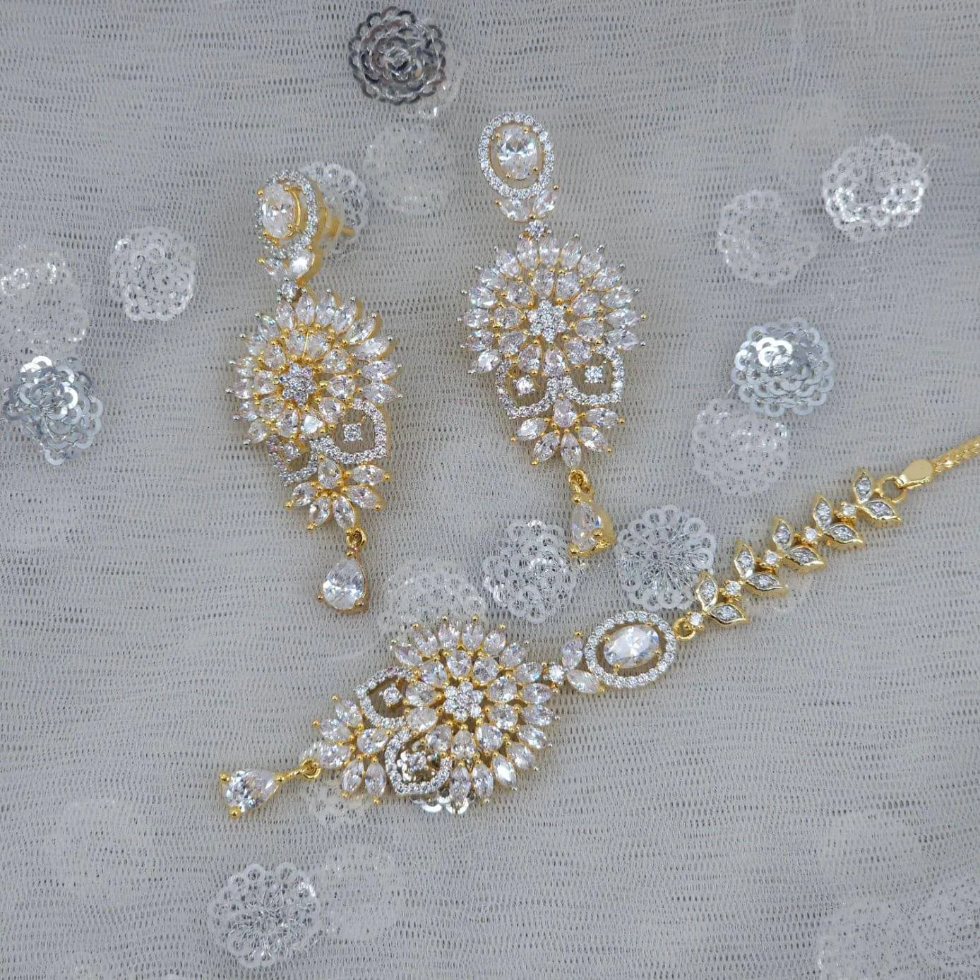 Rania AD Earrings Tikka Set