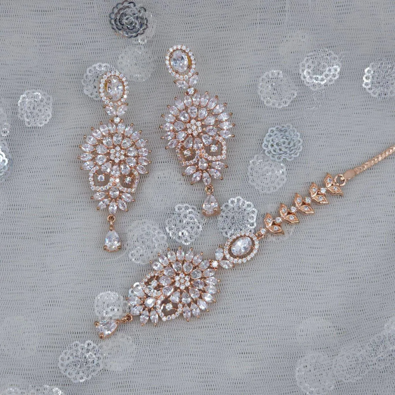 Rania AD Earrings Tikka Set