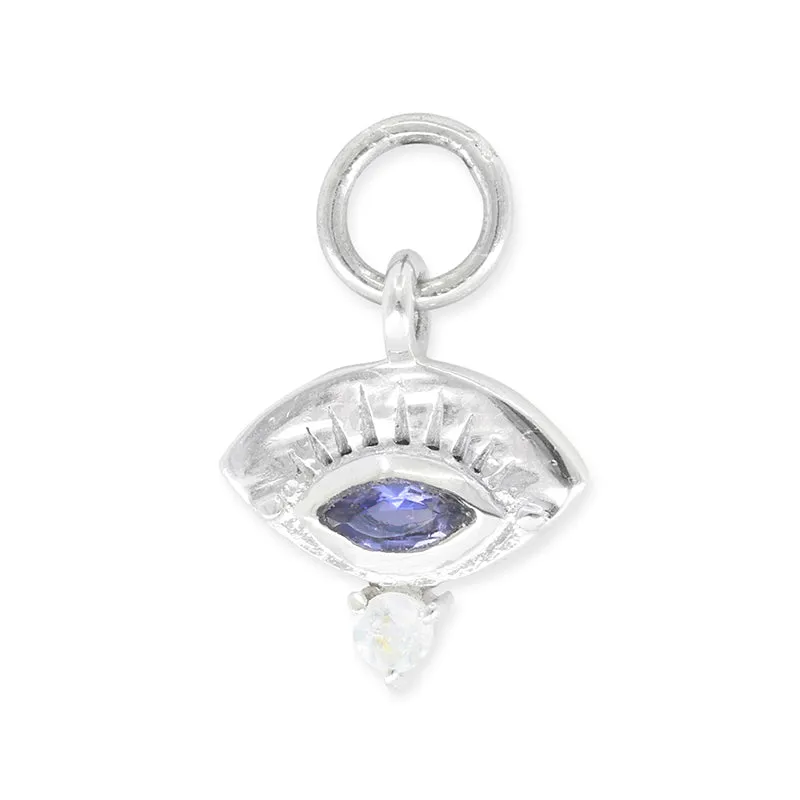 RAY IOLITE EARRING CHARM