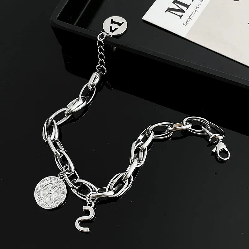 Retro Personality Bracelet Women's Titanium Steel Bracelet Fashion