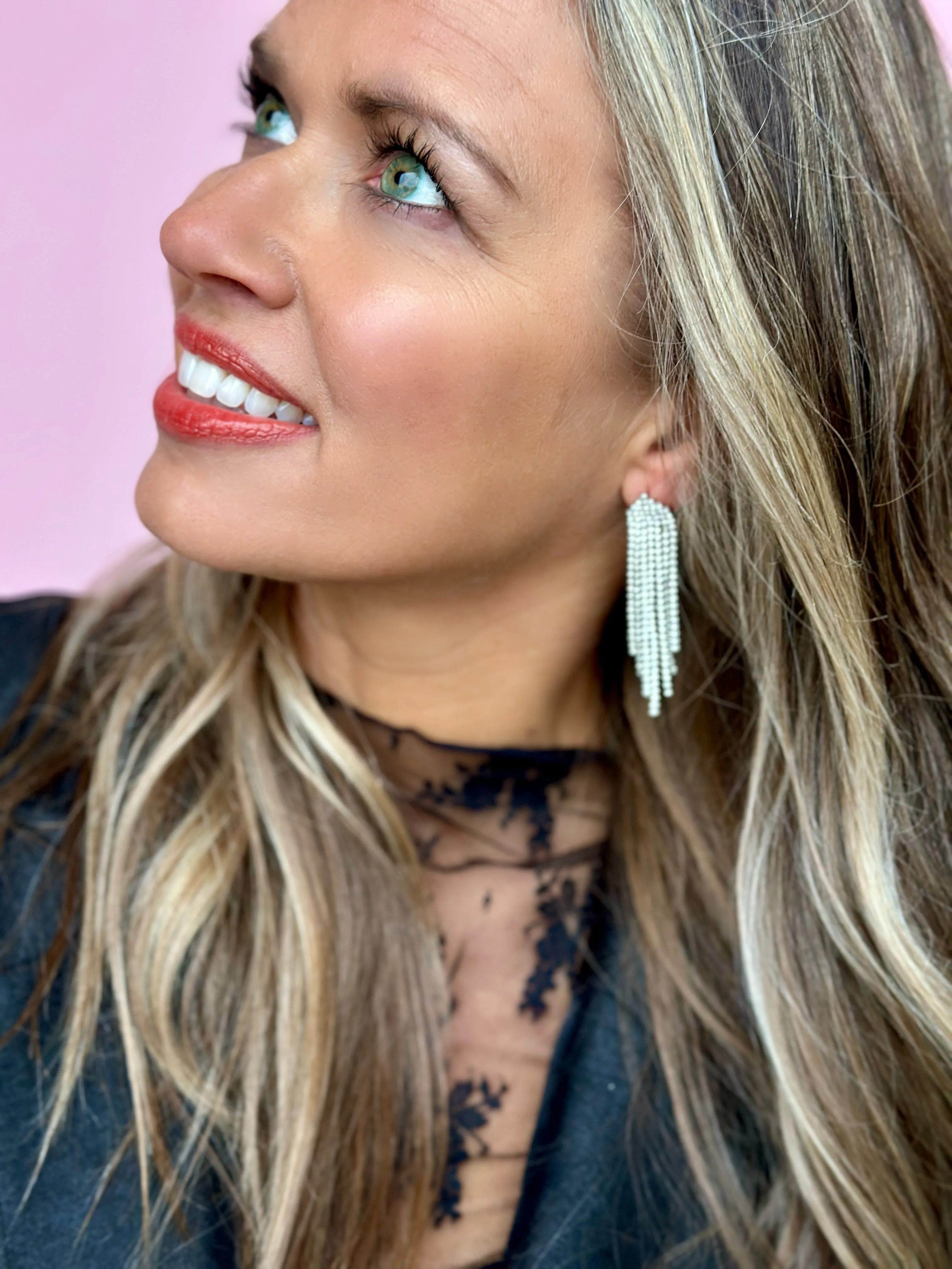 Rhinestone Chandelier Earring