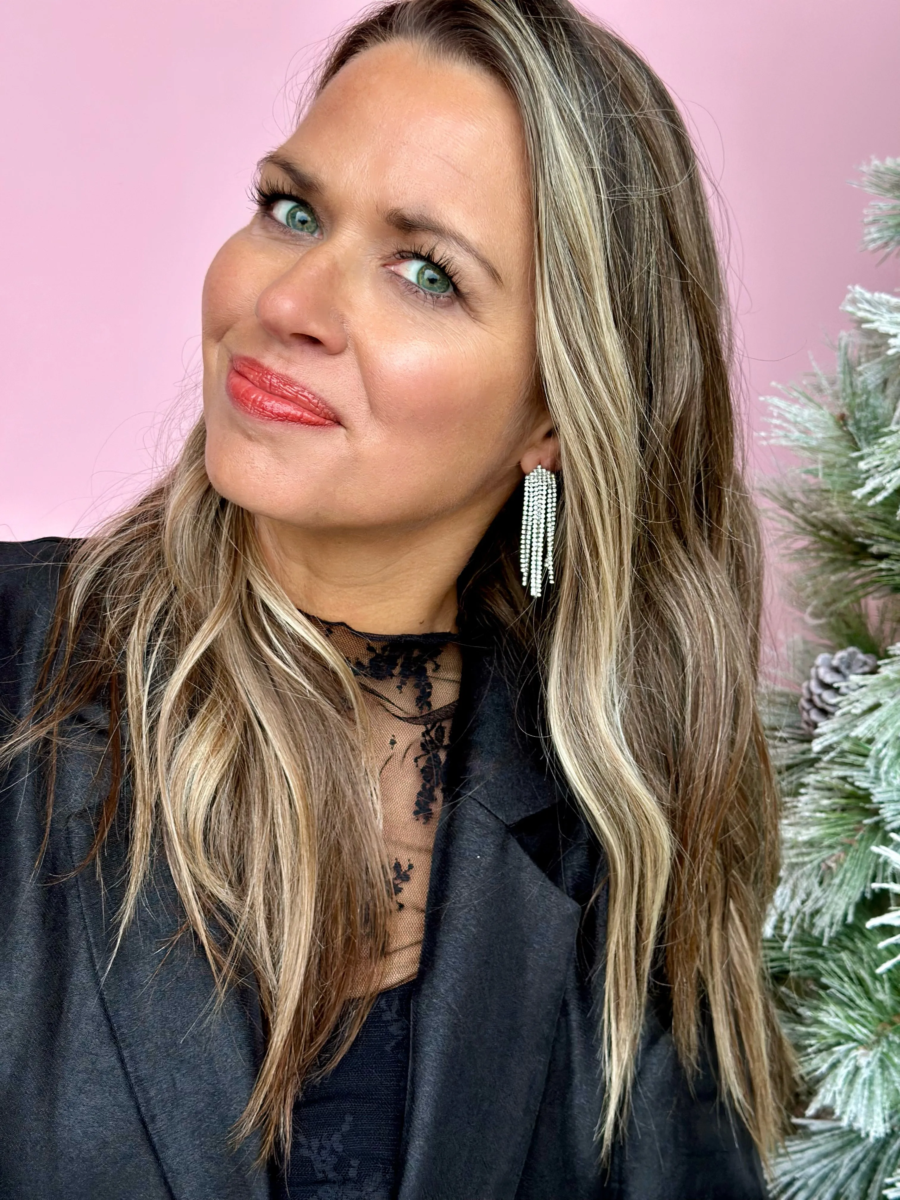 Rhinestone Chandelier Earring