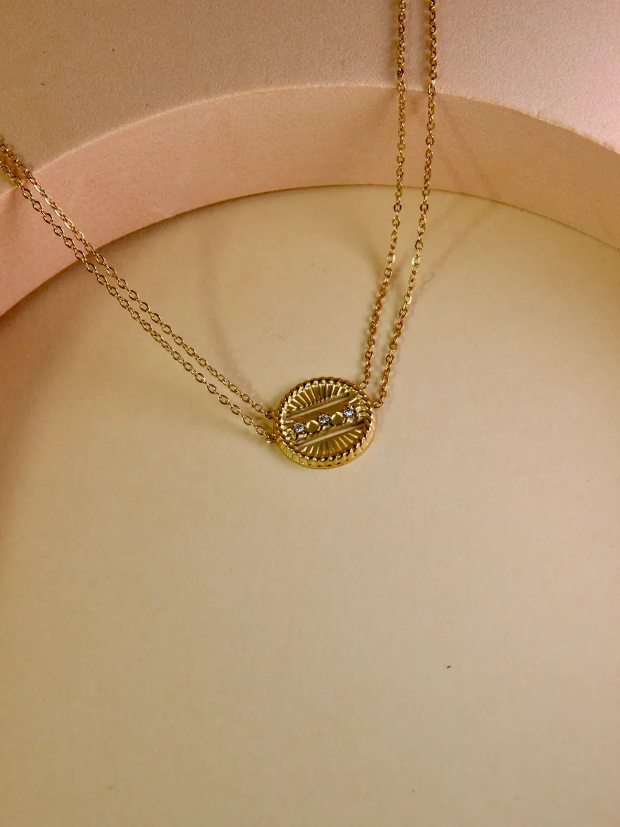Robin Necklace - Double Stainless Steel Chain