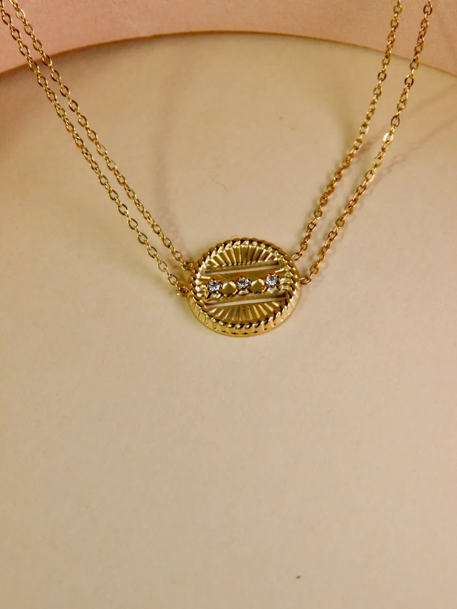 Robin Necklace - Double Stainless Steel Chain