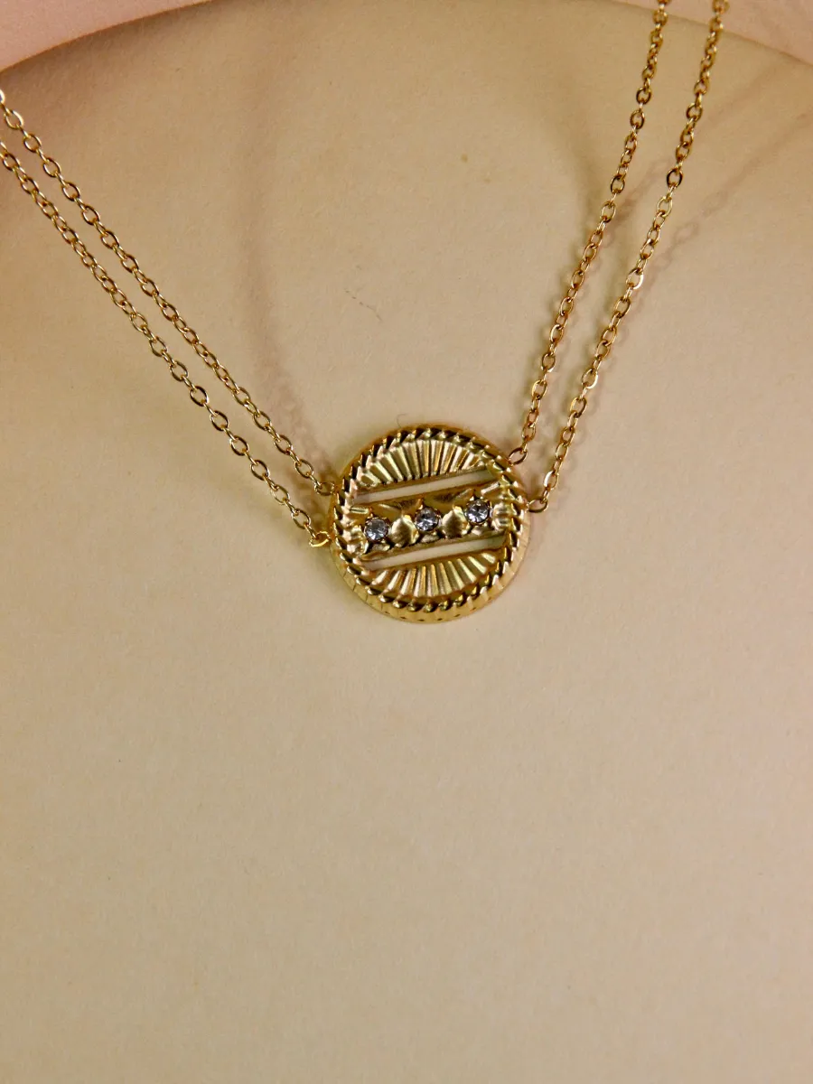 Robin Necklace - Double Stainless Steel Chain