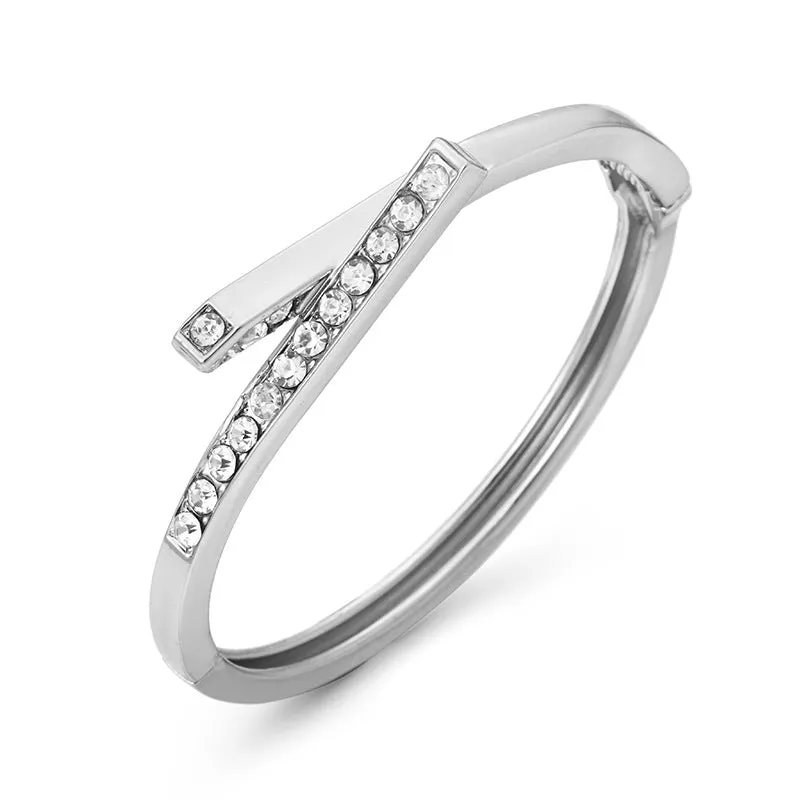 Rose Gold Titanium Steel Minimalist Bracelet - Vienna Verve Collection