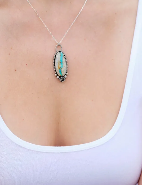 Royston Ribbon Succulent Necklace