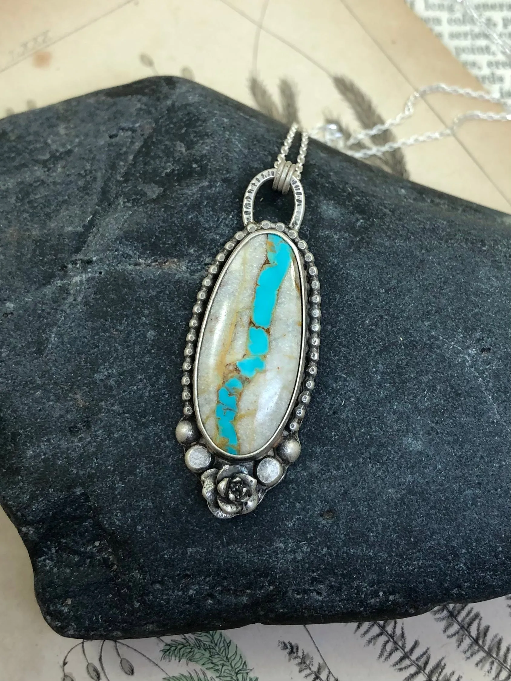 Royston Ribbon Succulent Necklace
