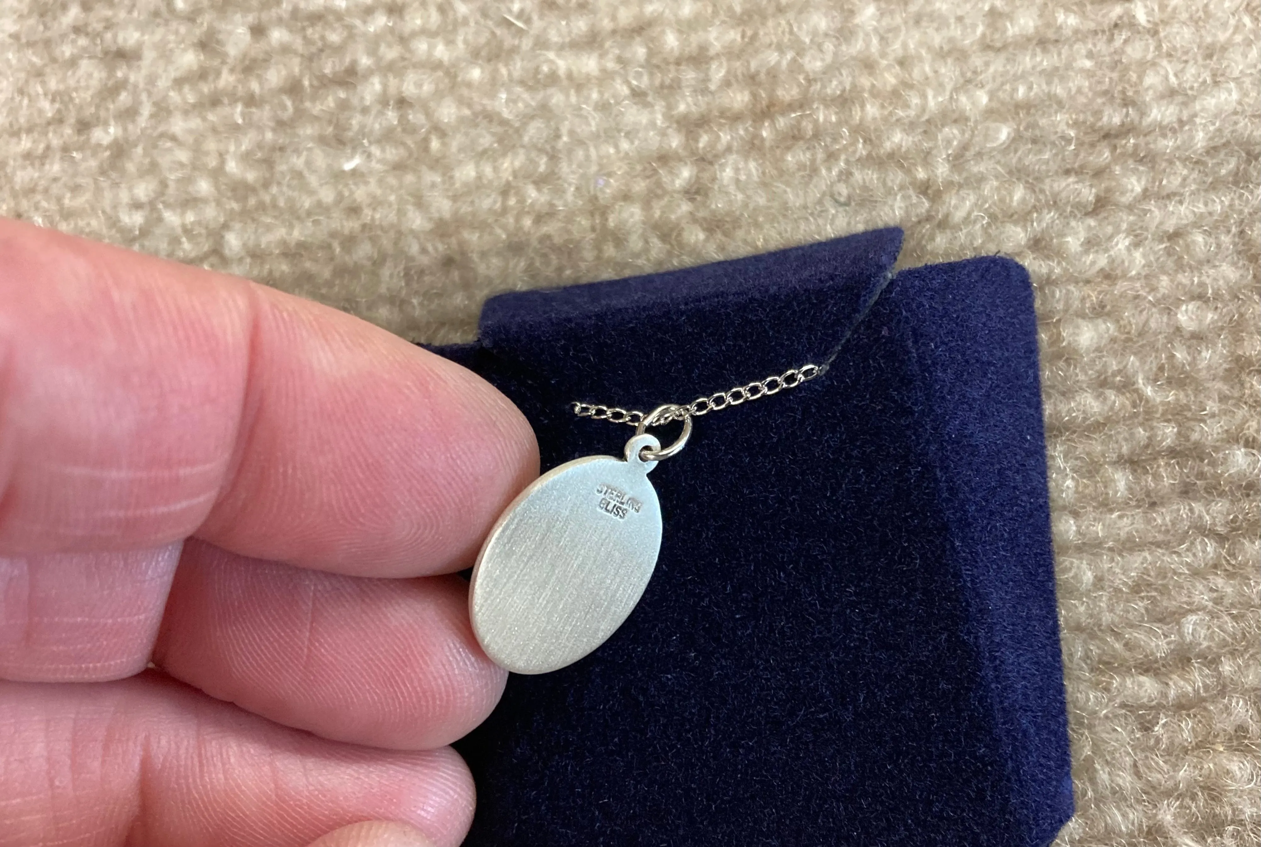 Saint Elmo Silver Pendant And Chain