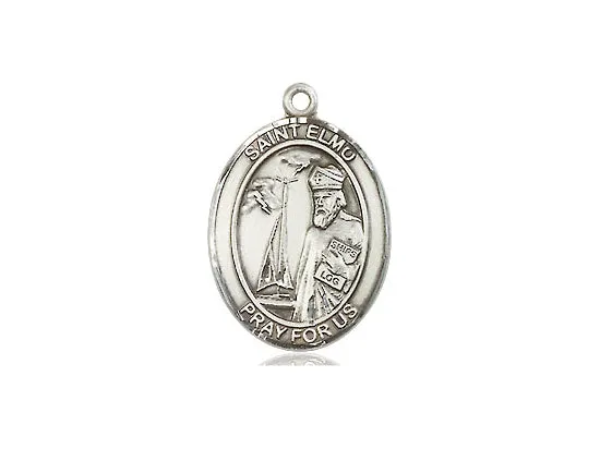 Saint Elmo Silver Pendant And Chain