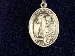 Saint Elmo Silver Pendant And Chain
