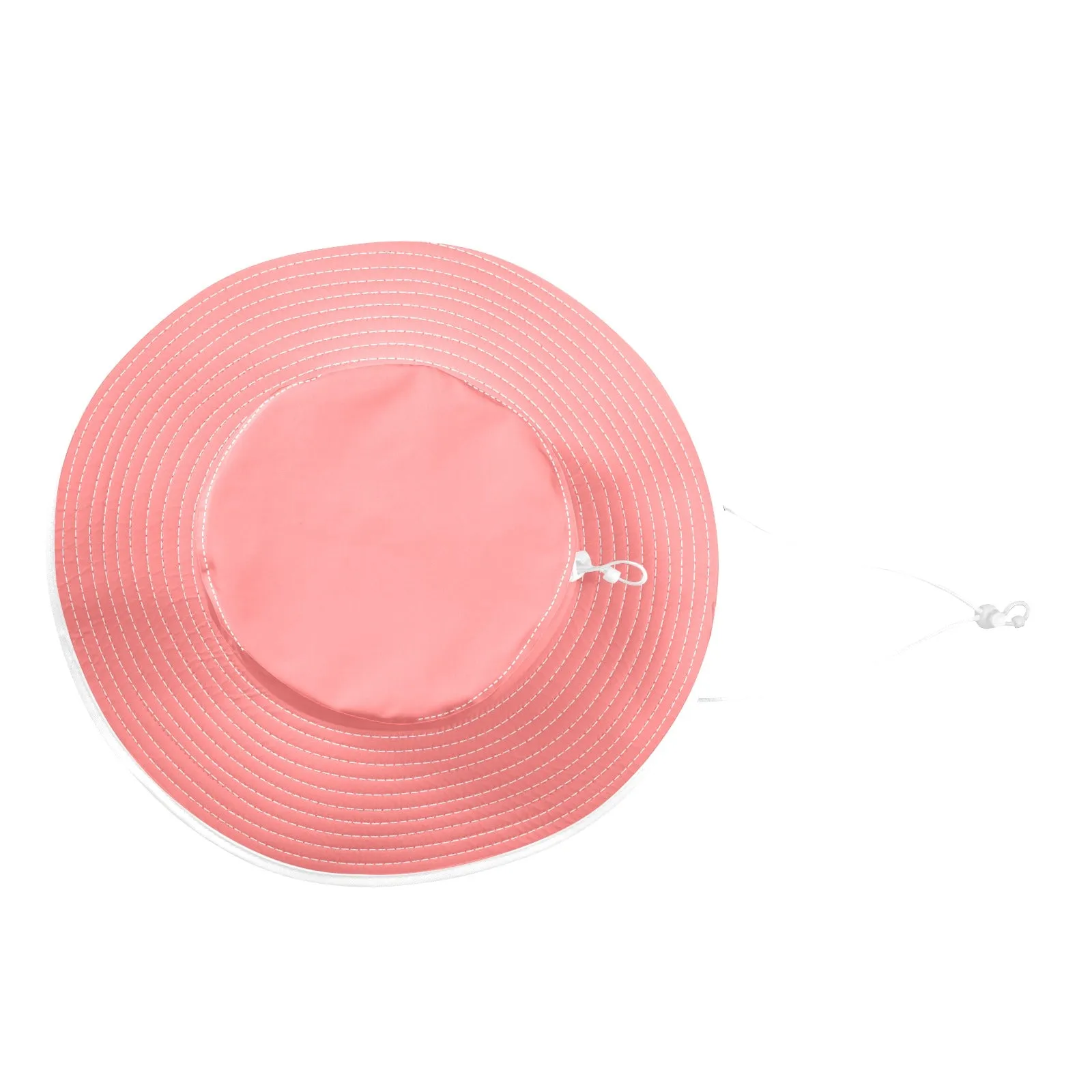 salmon solid one Wide Brim Bucket Hat