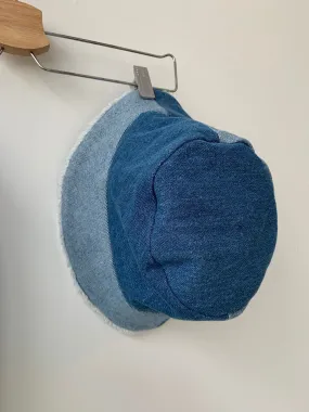 SAMPLE CHASSE ET PÊCHE denim bucket hat-XS/S