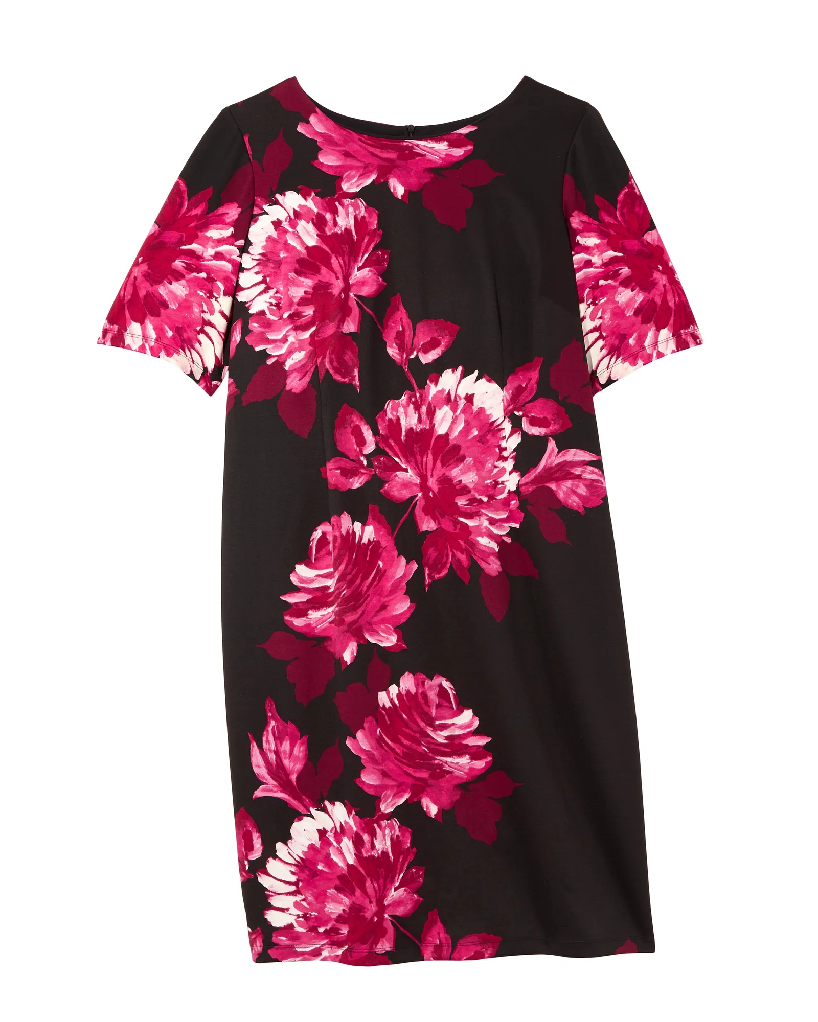 Sandalwood Short Sleeve Dress | Black / Pink
