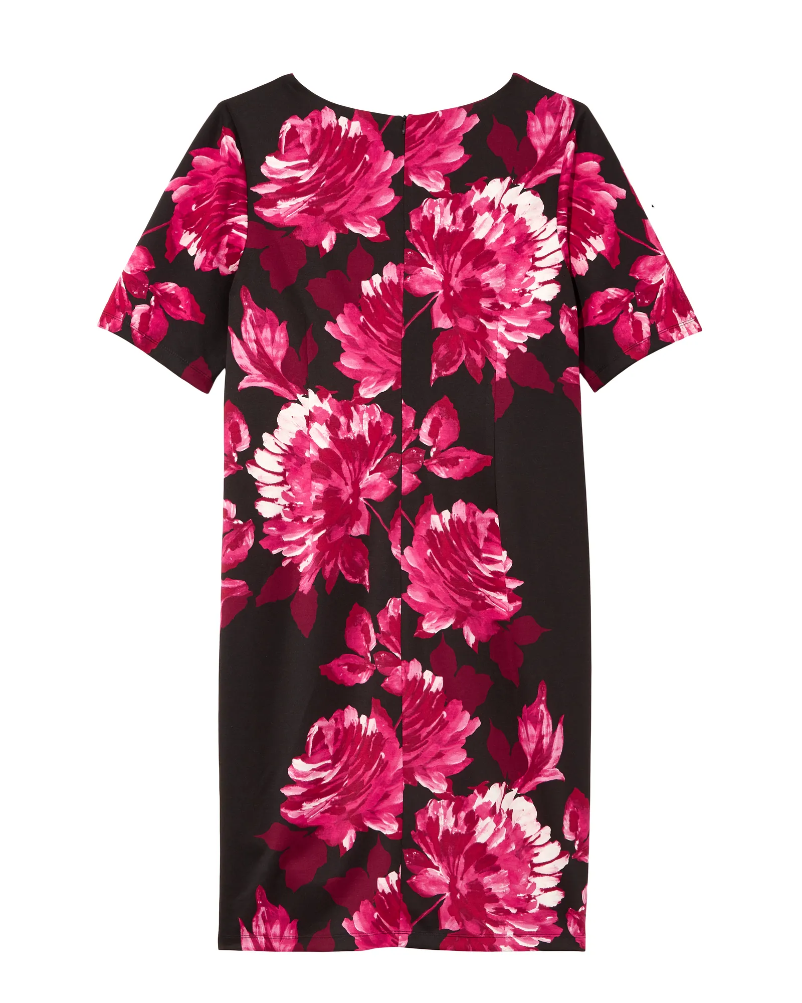 Sandalwood Short Sleeve Dress | Black / Pink