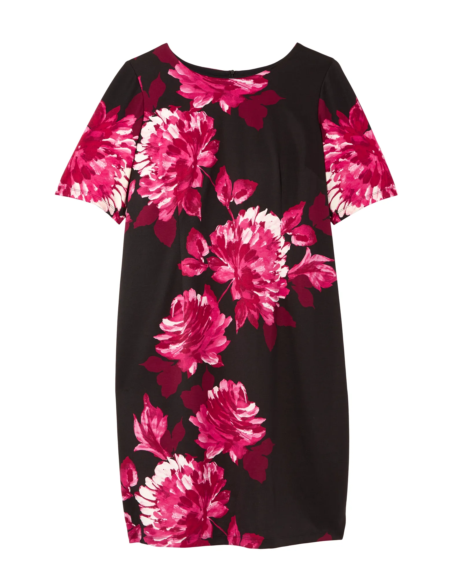 Sandalwood Short Sleeve Dress | Black / Pink