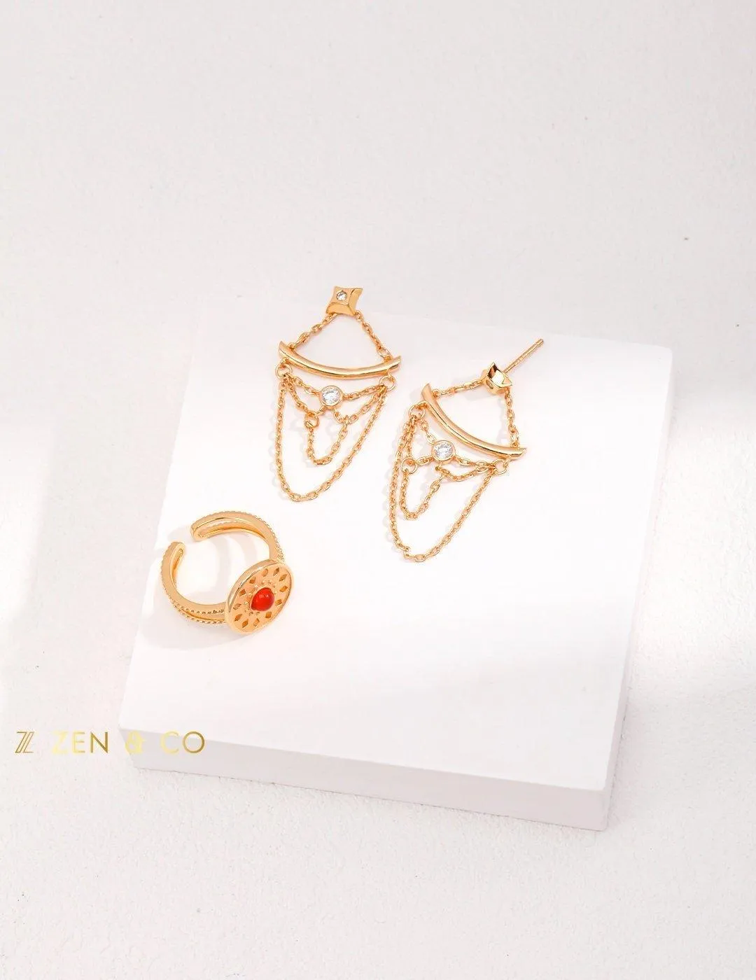 SERENA Statement Chandelier dangle earrings