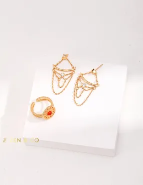 SERENA Statement Chandelier dangle earrings