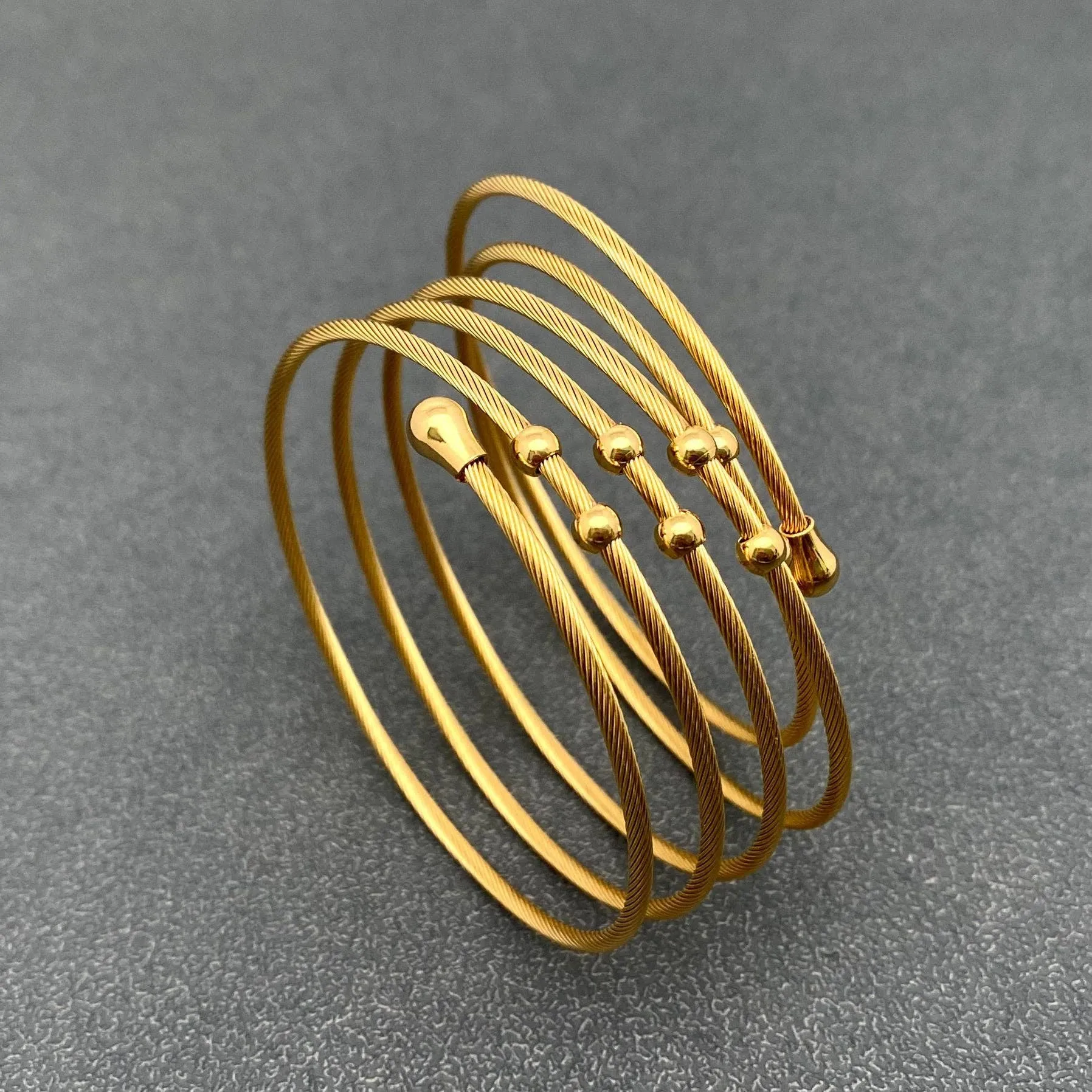 Spiral Wrapped Bangle