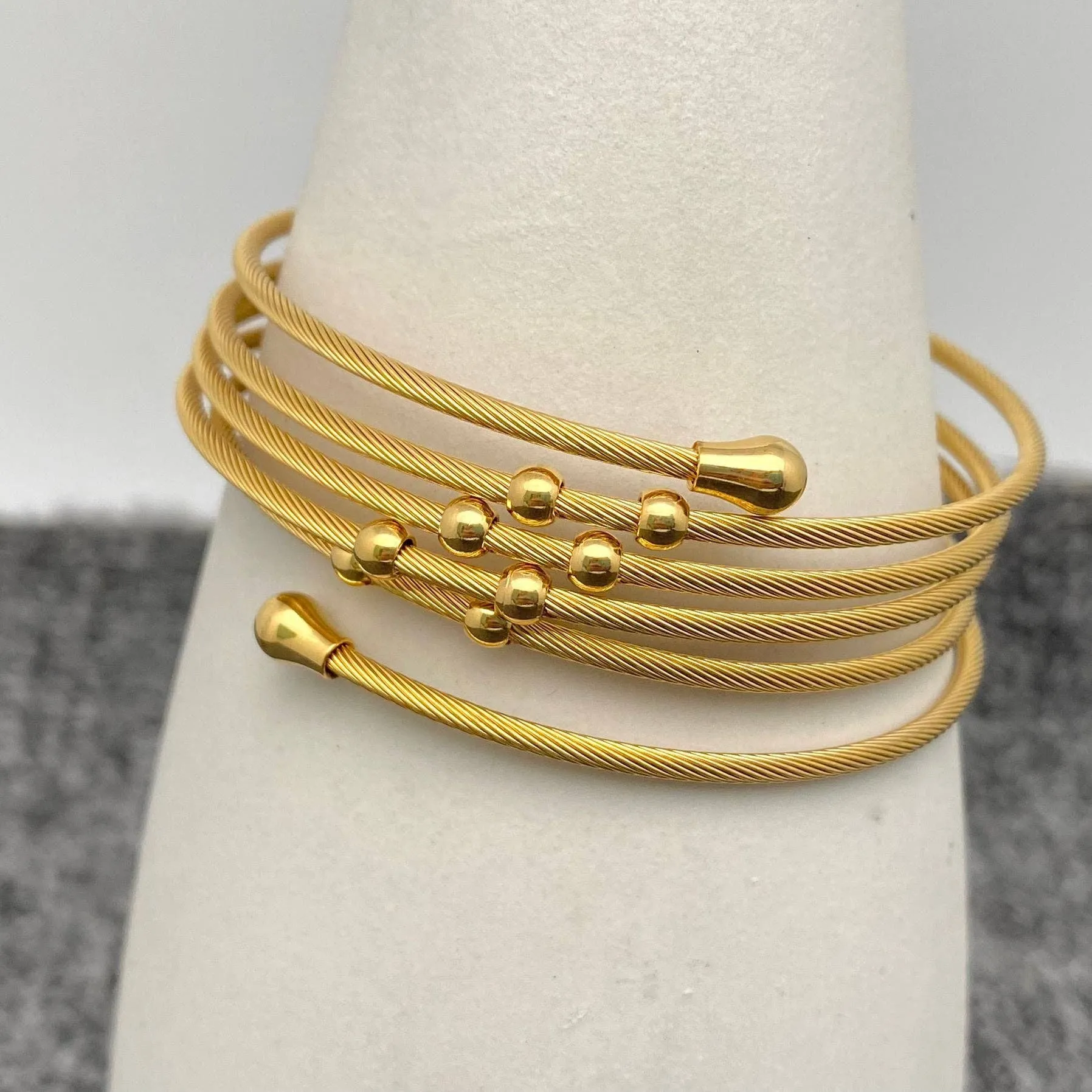 Spiral Wrapped Bangle