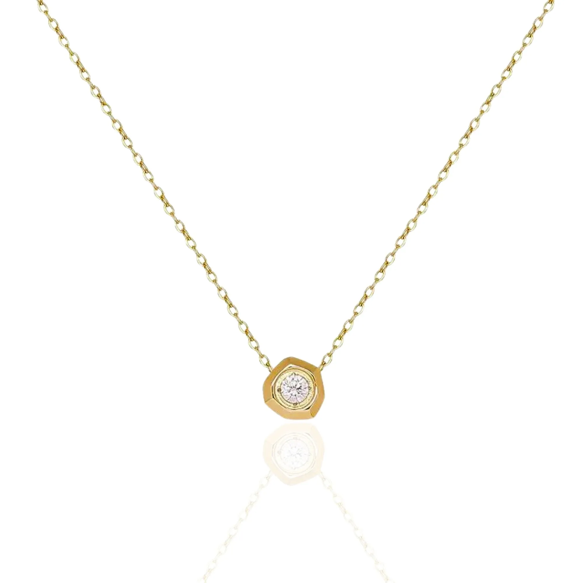 SUZIE Gold Crystal Pendant Necklace