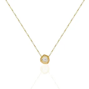 SUZIE Gold Crystal Pendant Necklace
