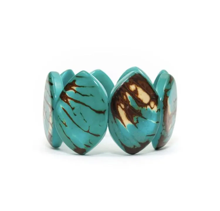 Tagua Jenn Bracelet Turquoise