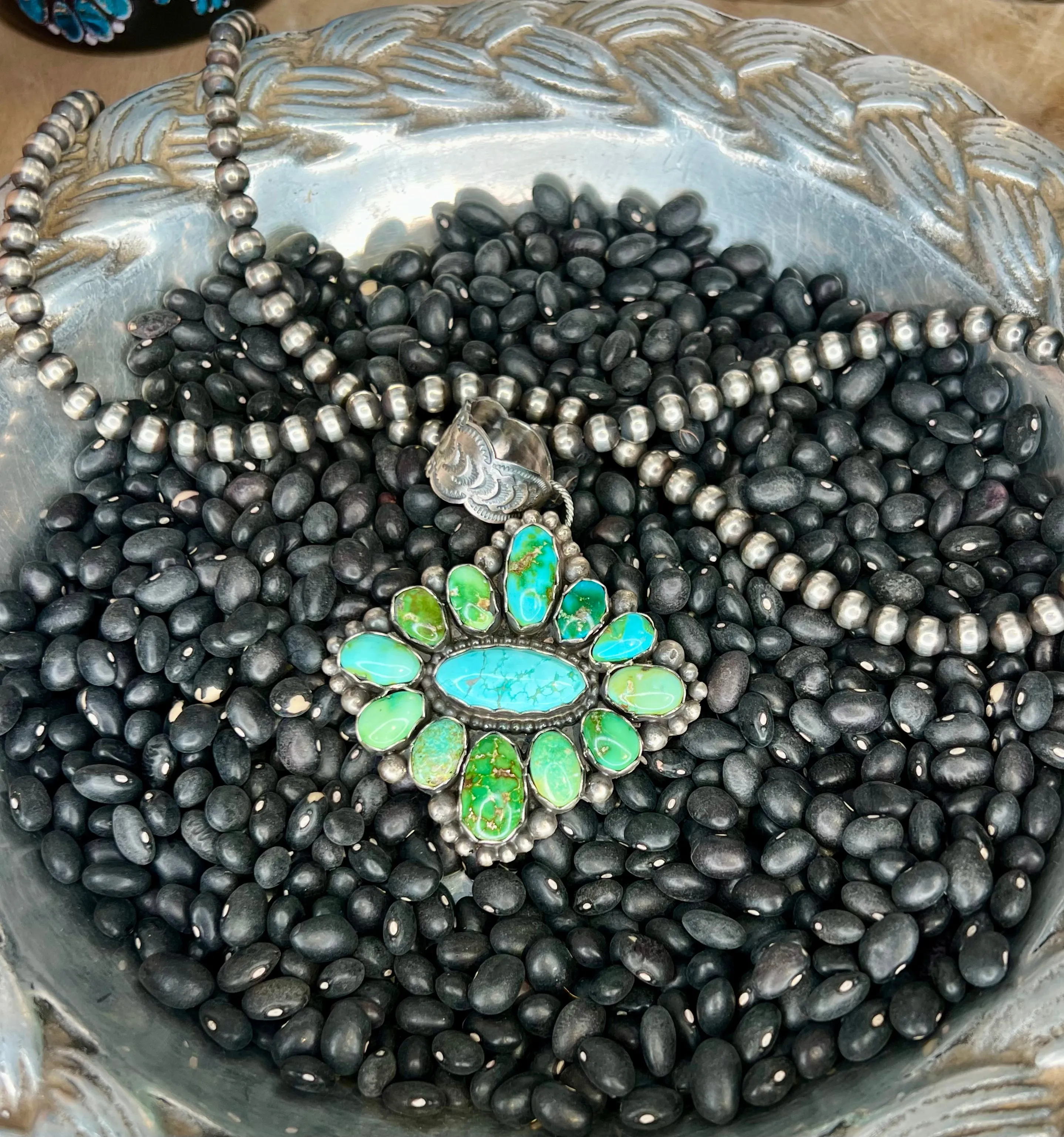 The Lorenzo Sonoran Gold Turquoise Pendant