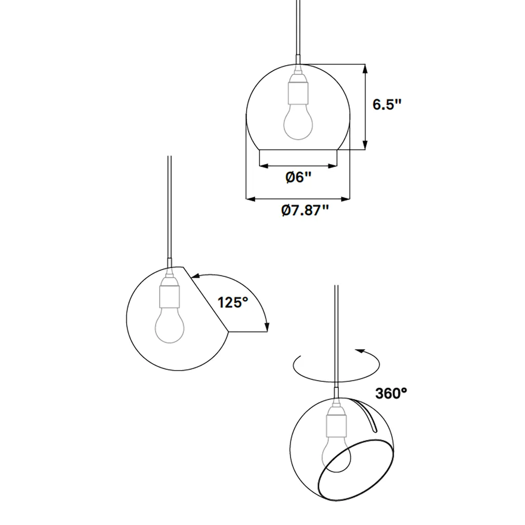Tilt Globe Pendant