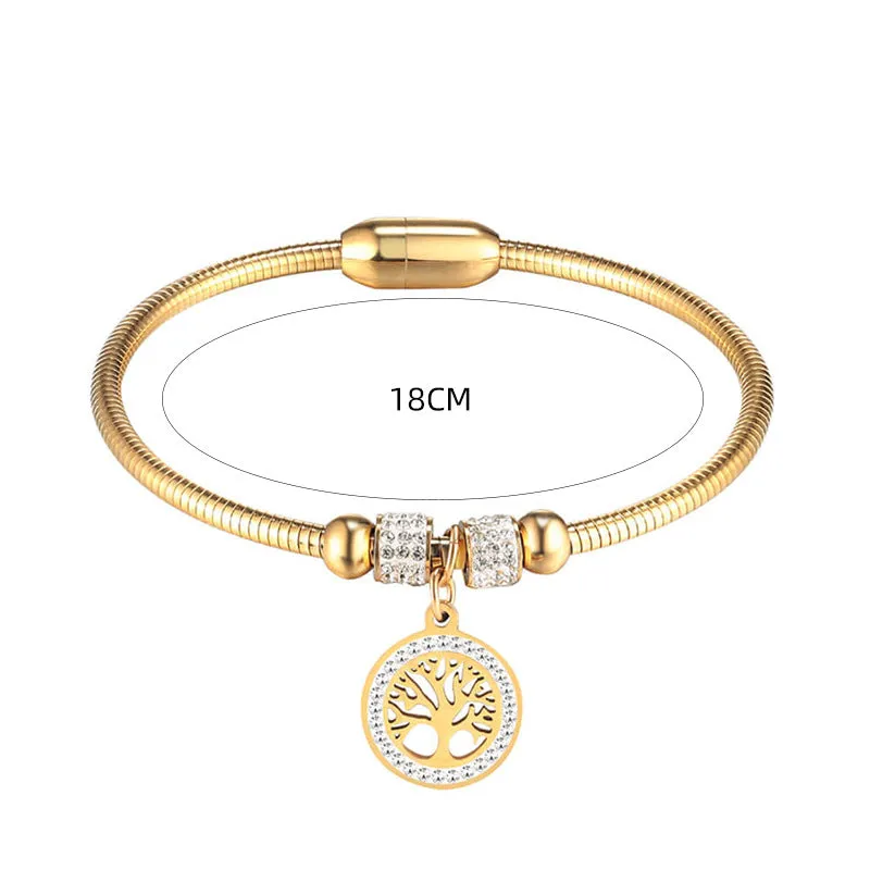 Titanium steel magnet clasp bracelet