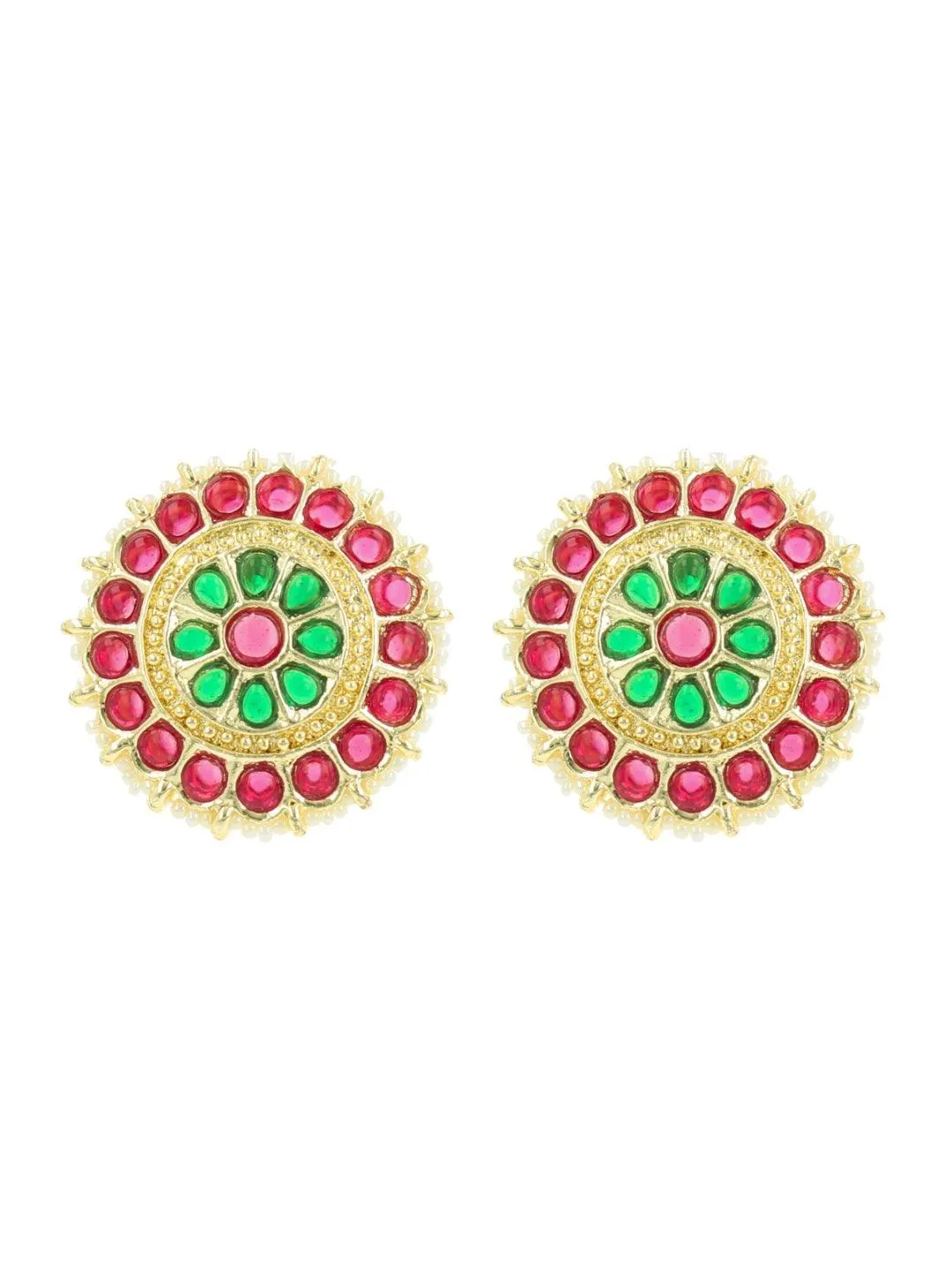 Traditional Stud Earring Red