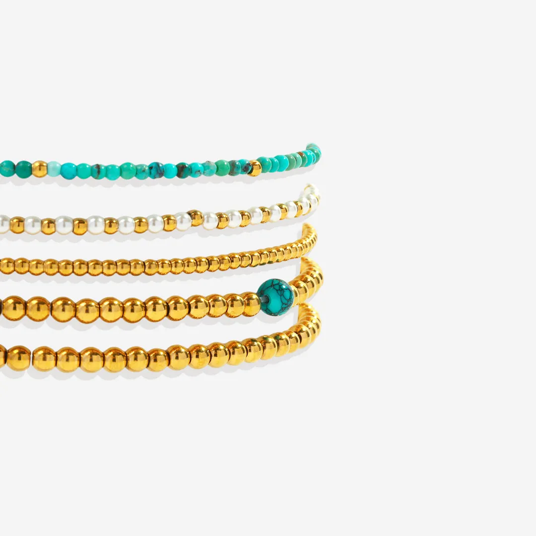 Turquoise Bracelet Stacking Set