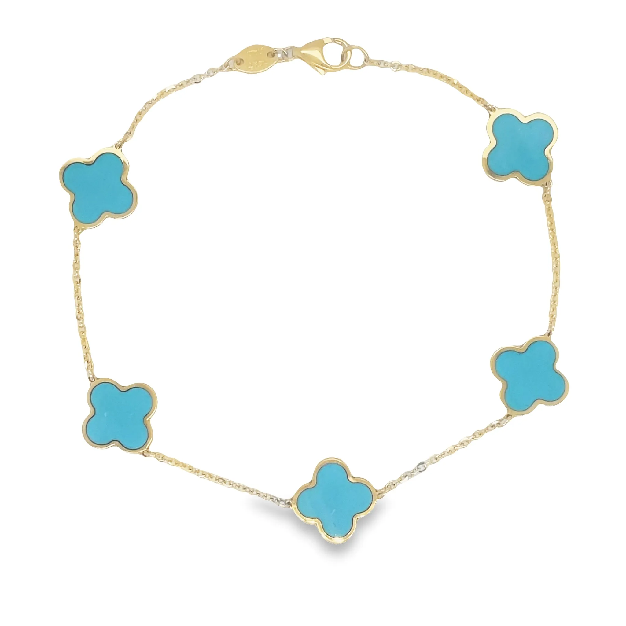 Turquoise Clover Bracelet 11.00 mm