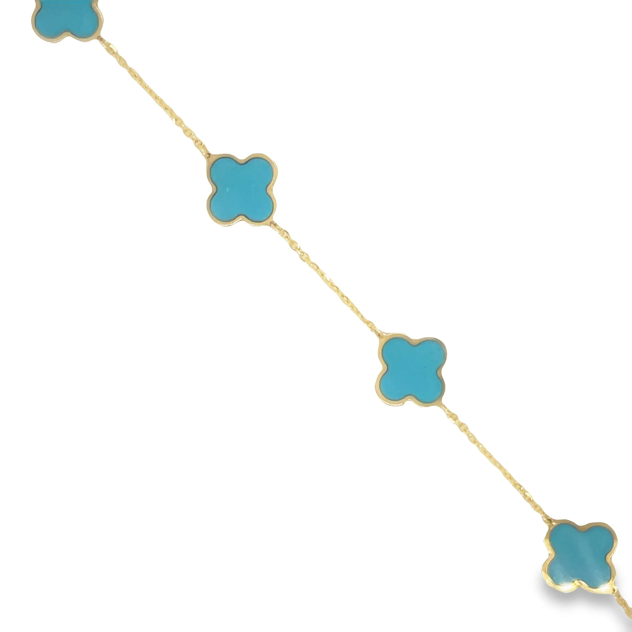 Turquoise Clover Bracelet 11.00 mm