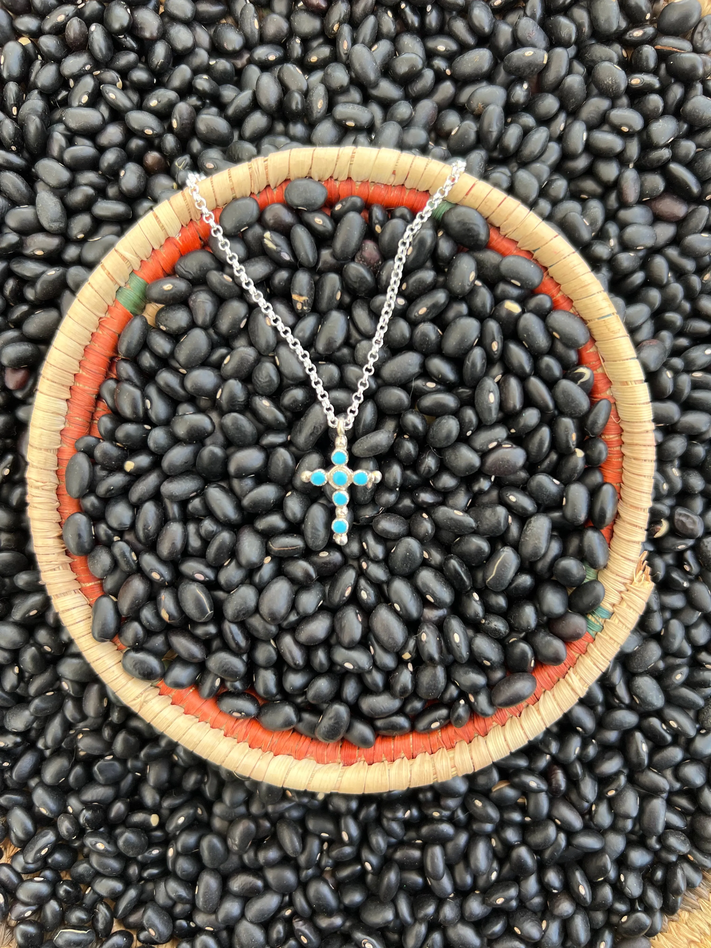 Turquoise Cross Necklace