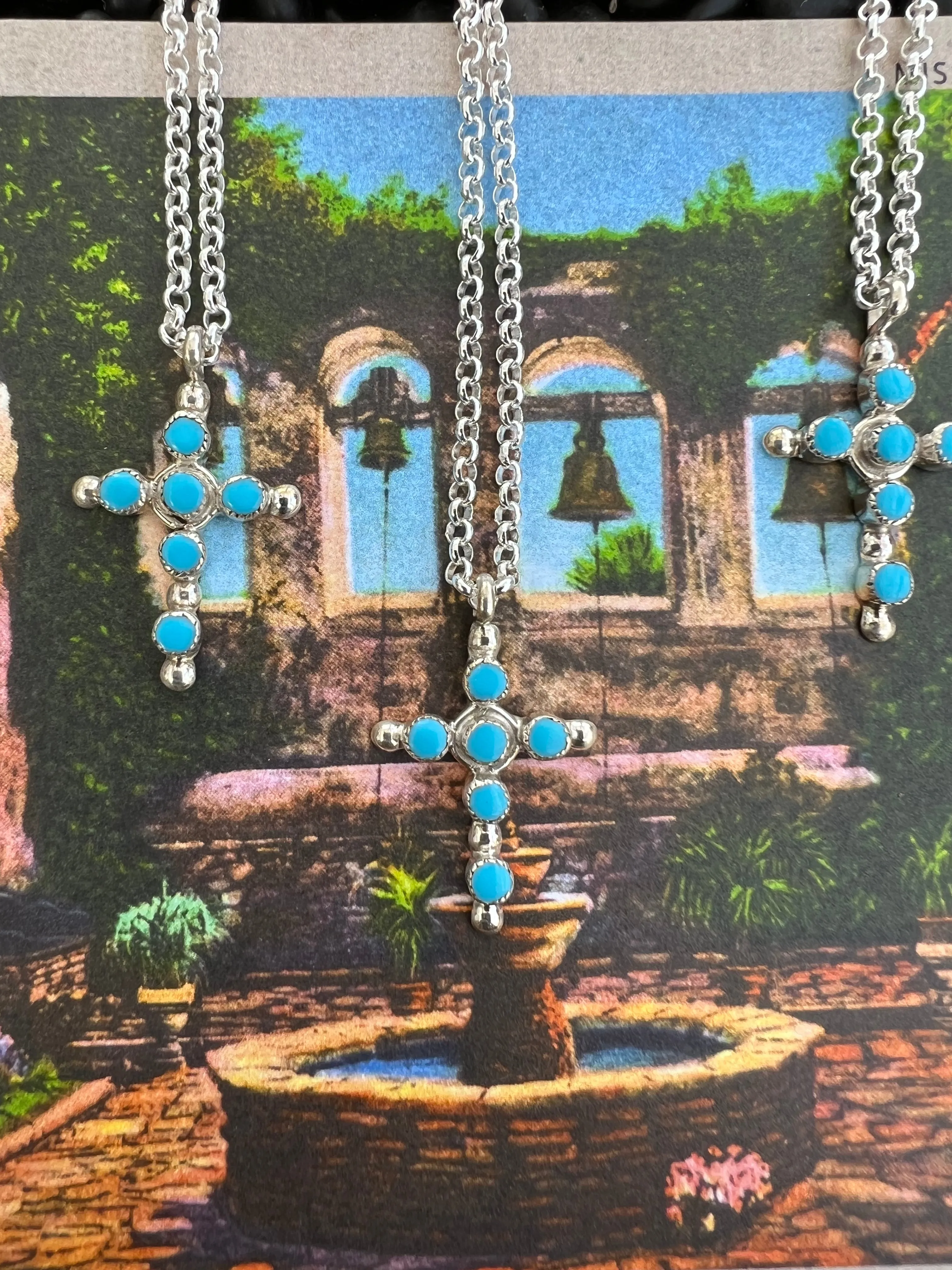 Turquoise Cross Necklace
