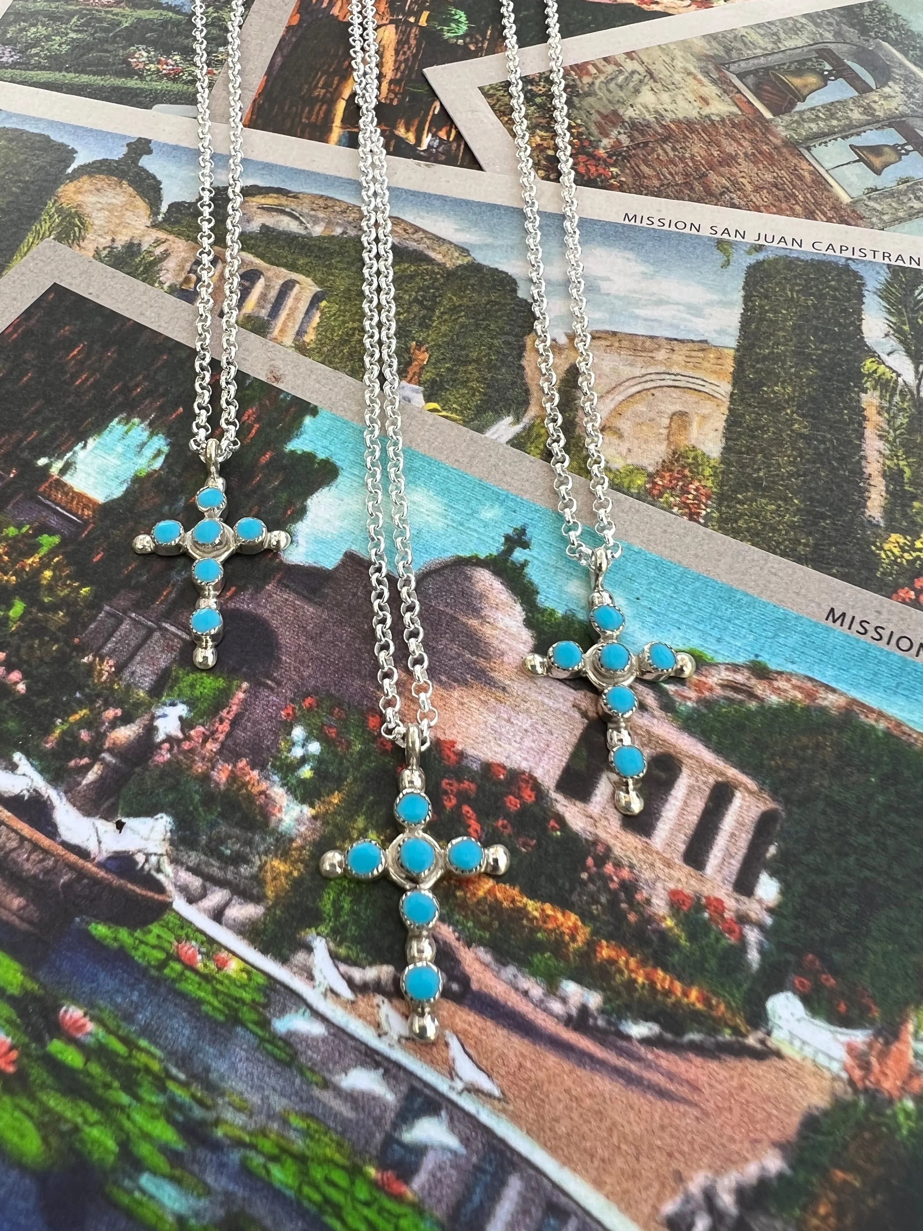 Turquoise Cross Necklace