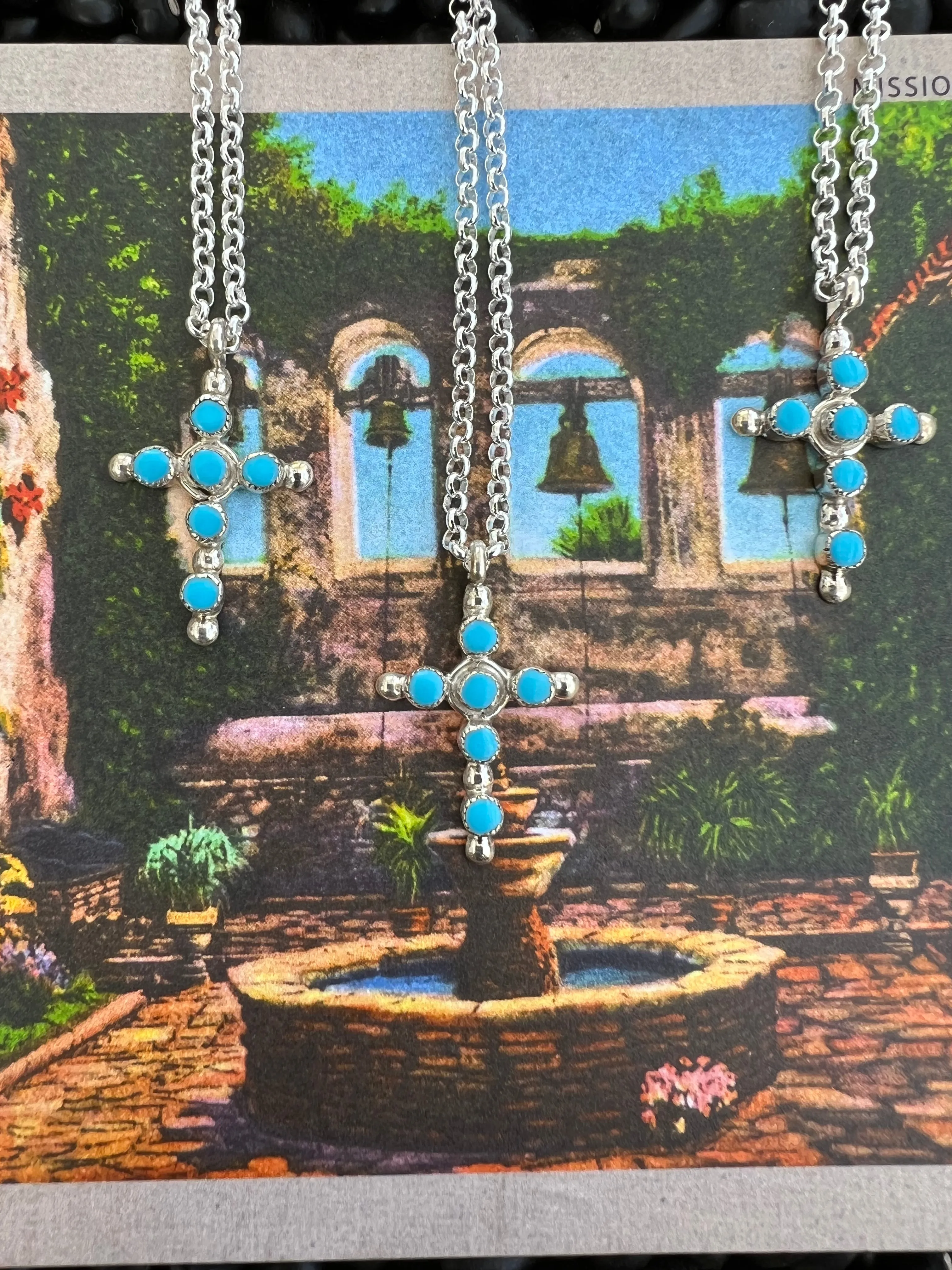 Turquoise Cross Necklace