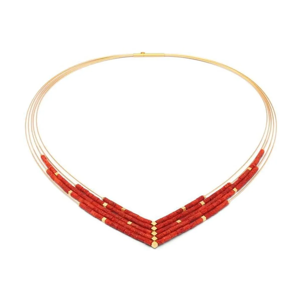 Valena Red Coral Necklace - 86021296
