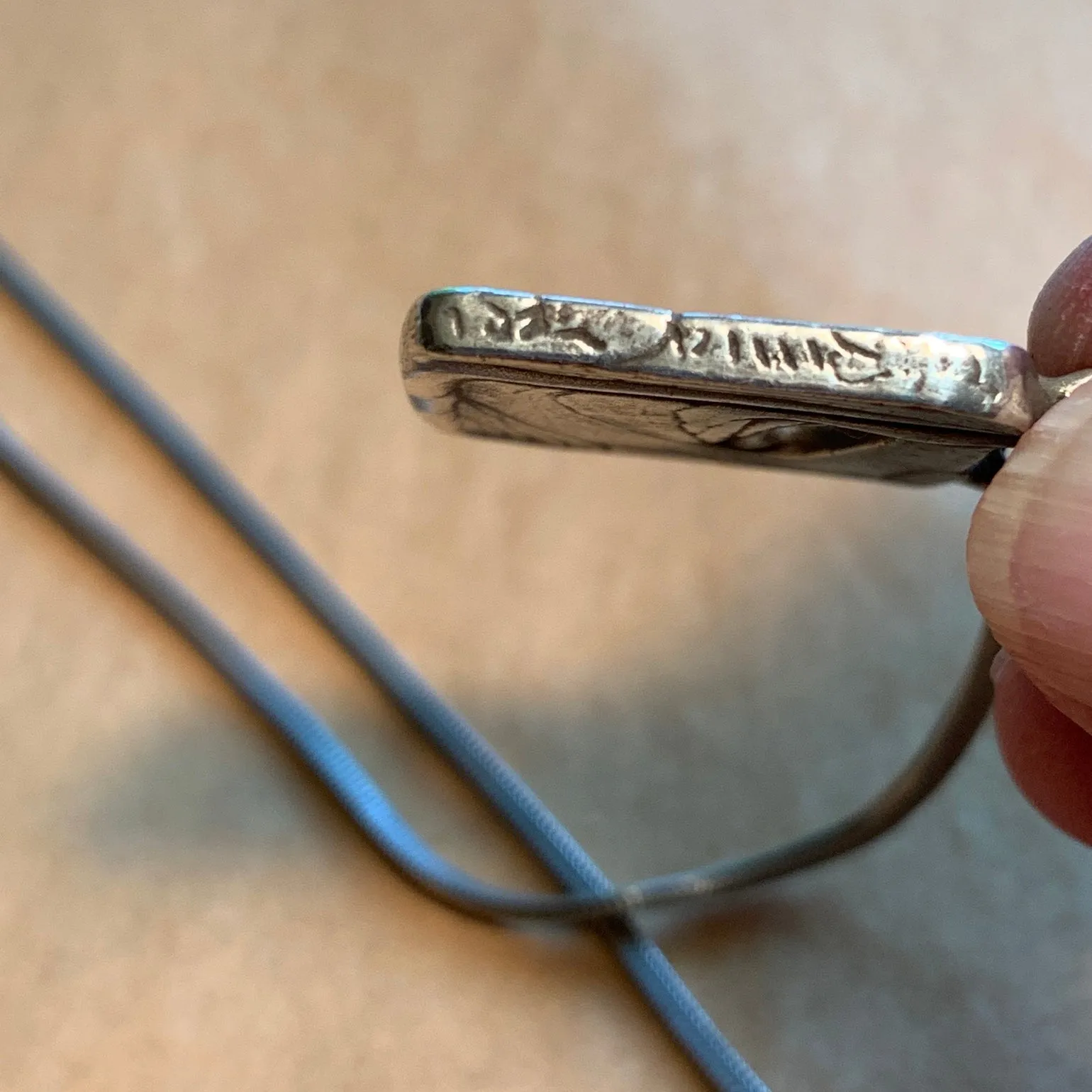 Vintage Sterling Pendant with Chain