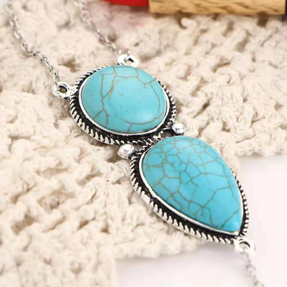 Water Drop Stone Finger Bracelet