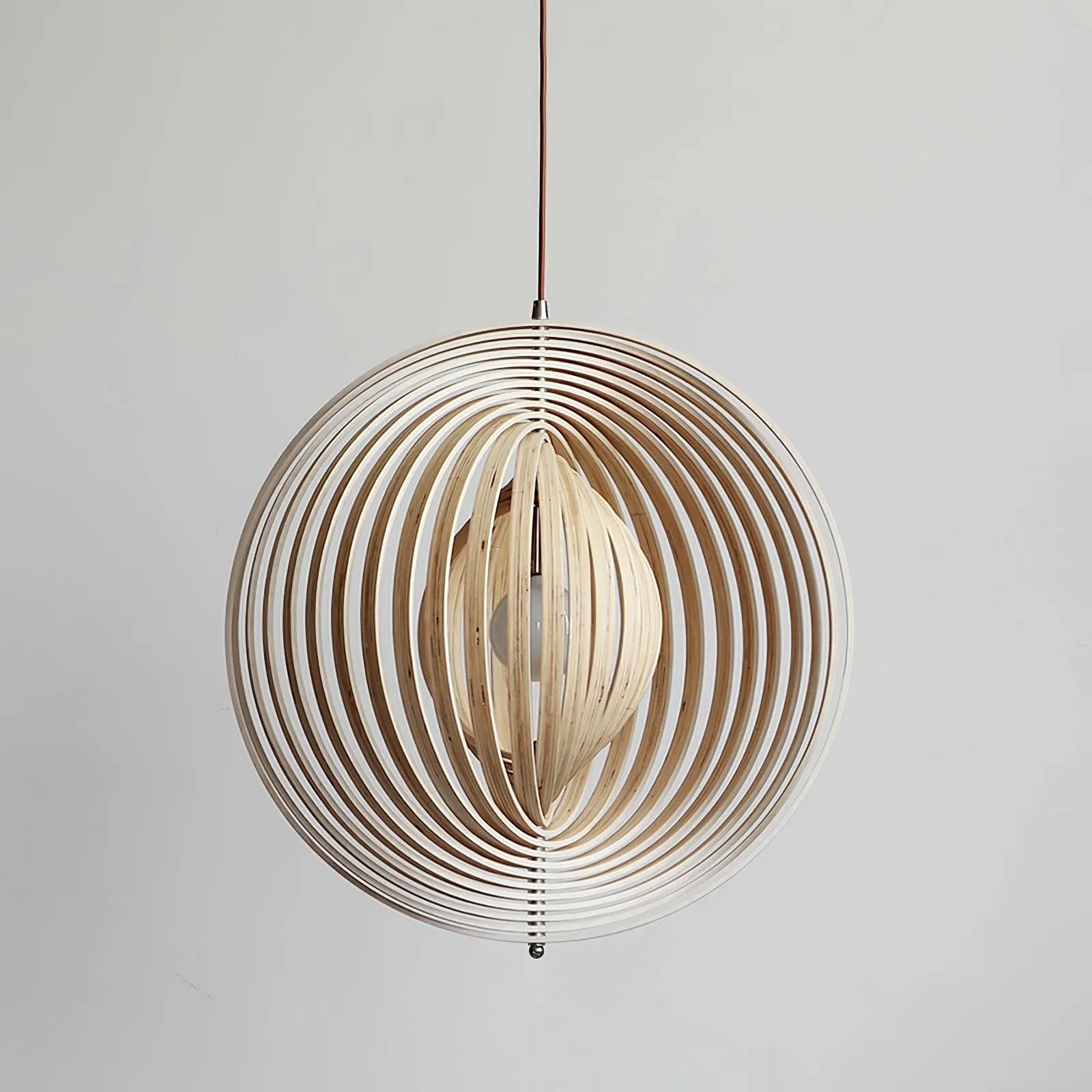 Wooden Moon Pendant Lamp