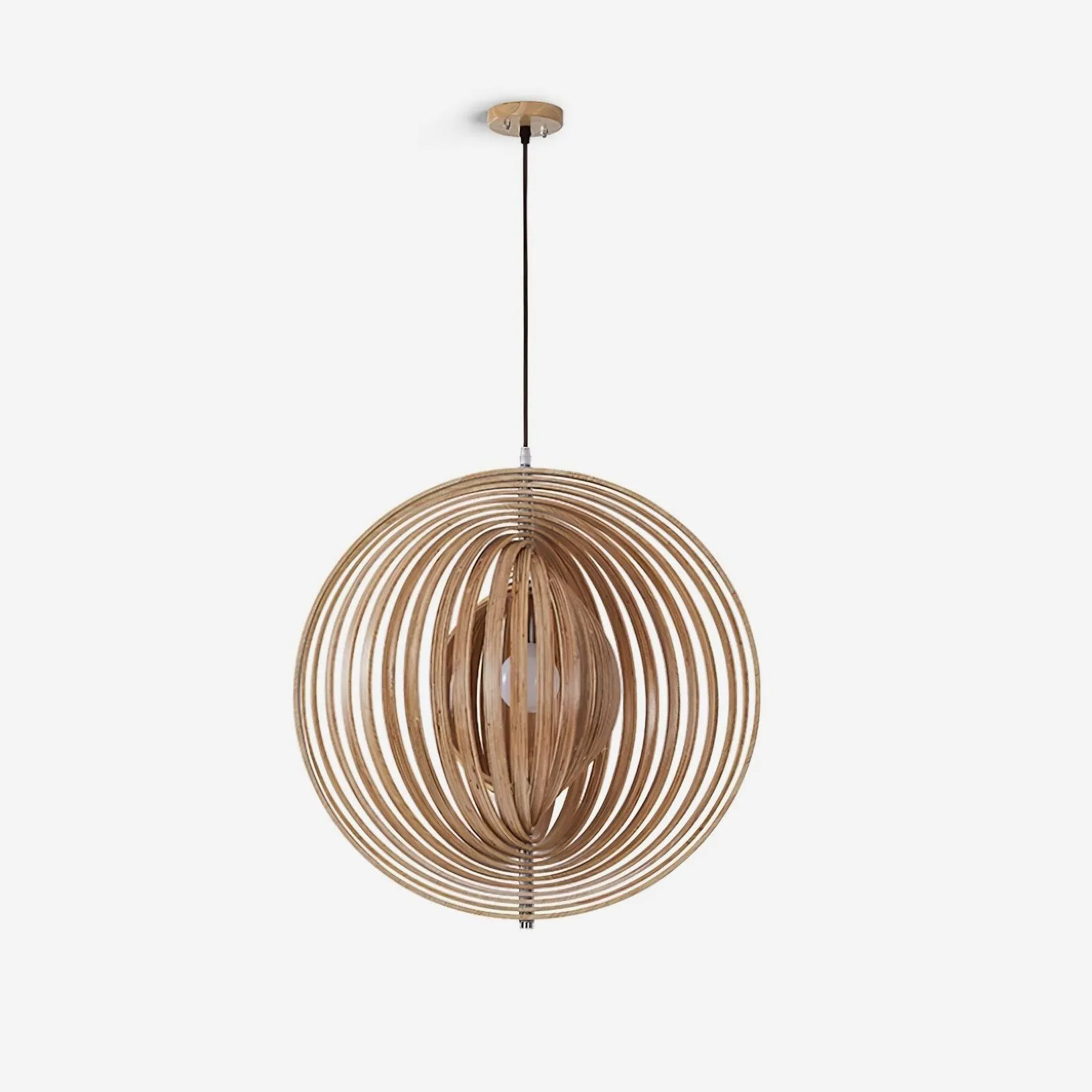 Wooden Moon Pendant Lamp